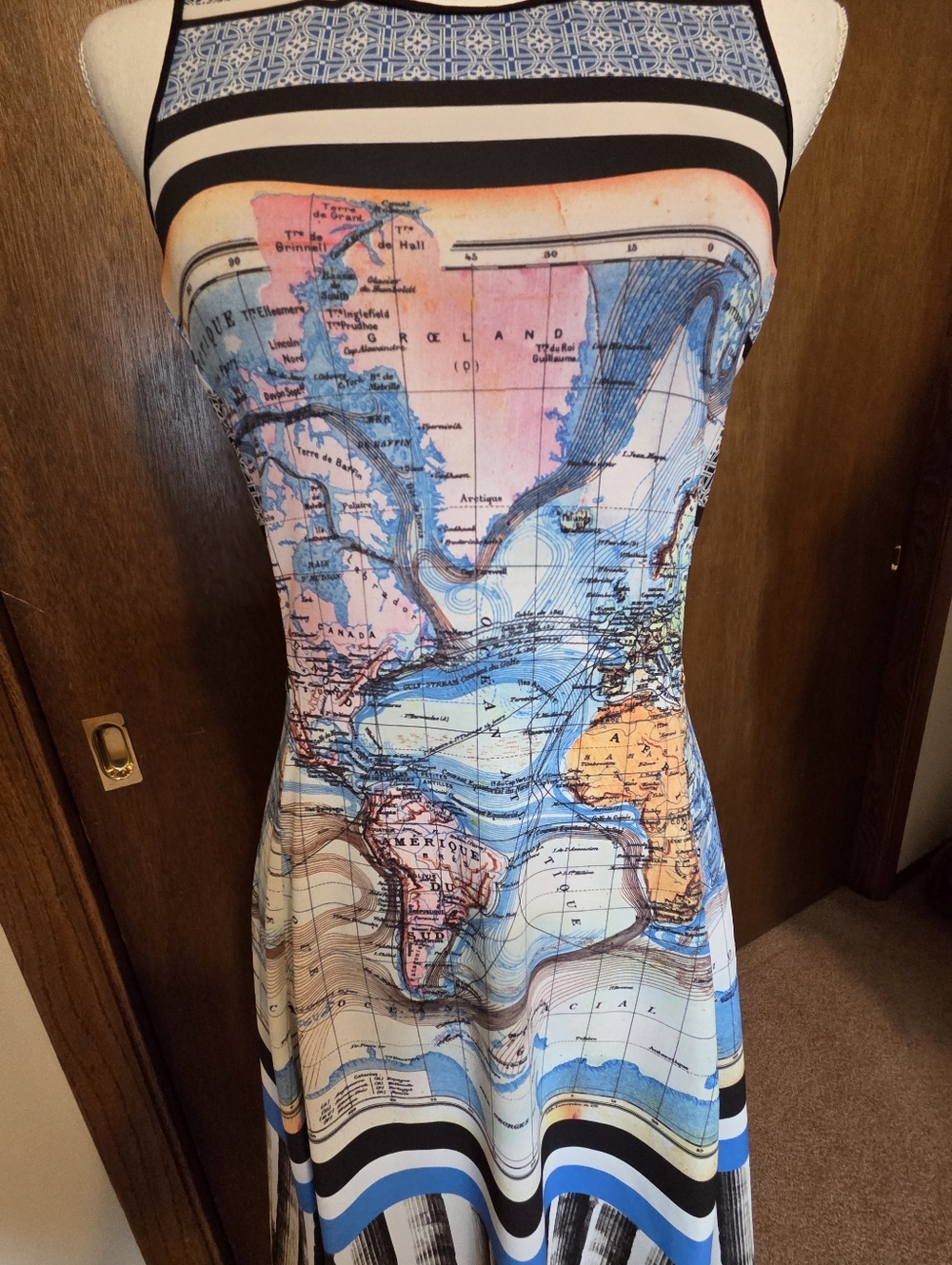 Clover Canyon Map Print Dress - Picture 7 of 11